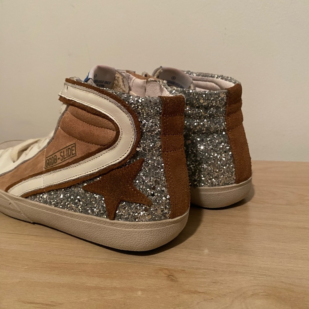 Golden Goose Slide High-Top Sneakers Glitter / Star EU 37 US 7 - Picture 8 of 15